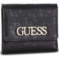 Duży Portfel Damski GUESS - SWSH66 91430 BLA. Czarne portfele damskie marki Guess, z aplikacjami, ze skóry ekologicznej. Za 259,00 zł.