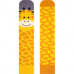 Nanushki - Skarpety Gigi Giraffe. Pomarańczowe skarpetki męskie Nanushki, z bawełny. Za 24,90 zł.