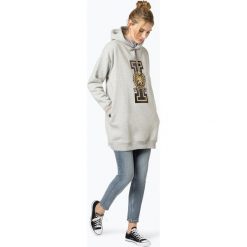 Tommy Hilfiger - Sukienka damska – Tommy Icons Shorter Hooded Dress, szary. Szare sukienki damskie z falbanami marki TOMMY HILFIGER, xl, z kapturem. Za 599,95 zł.