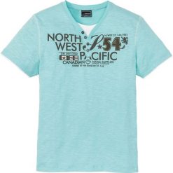 T-shirt 2 w 1 Regular Fit bonprix zielony miętowy. Zielone t-shirty męskie bonprix, xxl, bez wzorów, bez kołnierzyka, bez rękawów. Za 54,99 zł.