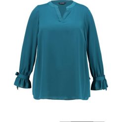 Bluzki asymetryczne: Evans V NECK TIE SLEEVE ASYMMETRIC Bluzka peacock