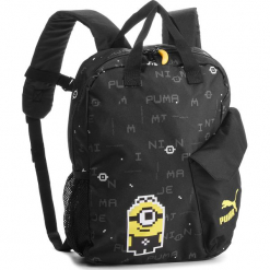 Plecak PUMA - Minions Backpack 075455 01 Puma Black. Czarne plecaki męskie Puma, z materiału, sportowe. W wyprzedaży za 109,00 zł.