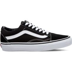 Czarne Klasyczne Vansy Old Skool Y28. Czarne trampki i tenisówki damskie Molly.pl, bez wzorów, z zamszu, bez zapięcia. Za 299,00 zł.