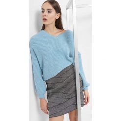 Sweter oversize. Niebieskie swetry oversize damskie Orsay, xs, z dzianiny. Za 79,99 zł.