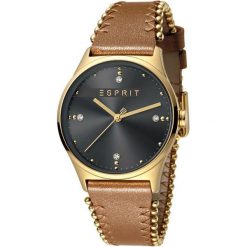 Esprit Drops 01 Grey L.Brown ES1L032L0035. Szare zegarki damskie Esprit, złote. W wyprzedaży za 517,00 zł.