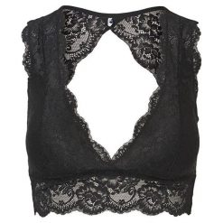 Pieces Biustonosz damska Sanna Bra Top Black (rozmiar XS). Czarne biustonosze Pieces, bez wzorów. W wyprzedaży za 73,00 zł.