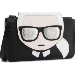 Torebka KARL LAGERFELD - 91KW3216 Black. Czarne listonoszki damskie KARL LAGERFELD, z aplikacjami, ze skóry, zdobione, bez dodatków. W wyprzedaży za 499,00 zł.
