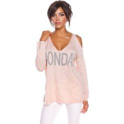 Sweter "Cynthia" w kolorze jasnoróżowym. Różowe bez kategorii marki 100% Maille, s. W wyprzedaży za 129,95 zł.