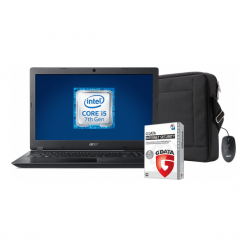 ACER Aspire 3 A315-51-52TW i5-7200U/15,6" FullHD/4 GB/1000GB HDD/W10 W zestawie: myszka, torba, antywirus G DATA oraz 3 letnia gwarancja. Czarne torby na laptopa marki Acer, bez wzorów. Za 2531,74 zł.