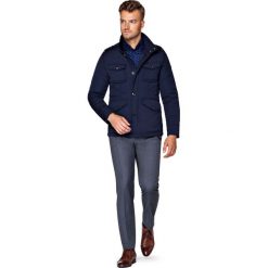 Kurtka Granatowa Lahti. Pomarańczowe kurtki męskie marki LANCERTO, na zimę, s, z bawełny, eleganckie. W wyprzedaży za 299,90 zł.