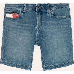Tommy Hilfiger - Szorty dziecięce 128-176 cm. Niebieskie spodenki chłopięce z elastanu, casualowe. Za 269,90 zł.