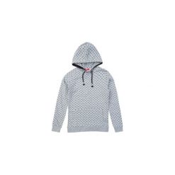 Bluzy damskie: Bluza damska z kieszeniami, ze ściągaczami, nierozpinana, z kapturem w kropki
