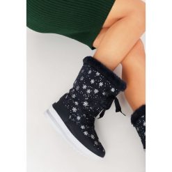 Granatowe Śniegowce Enumeration. Niebieskie buty zimowe damskie vices, za kostkę. Za 89,99 zł.