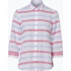 Eterna Comfort Fit - Bluzka damska, niebieski. Niebieskie bluzki damskie marki Eterna Comfort Fit, bez wzorów, eleganckie, z klasycznym kołnierzykiem, bez rękawów. Za 299,95 zł.