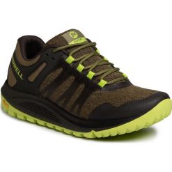 Buty MERRELL - Nova J48825 Olive/Beluga. Czarne buty sportowe męskie Merrell, ze skóry ekologicznej, bez zapięcia, do biegania. W wyprzedaży za 319,00 zł.