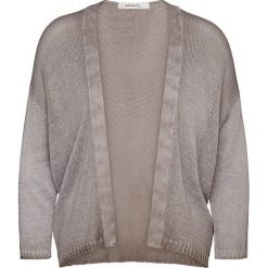 Kardigany damskie: Kardigan w kolorze szarobrązowym