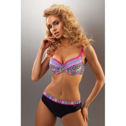 Bikini: Bikini w kolorze czarno-różowym ze wzorem