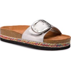 Espadryle BIG STAR - DD274125 Silver. Szare espadryle damskie BIG STAR, bez wzorów, ze skóry ekologicznej, bez obcasa. W wyprzedaży za 79,00 zł.
