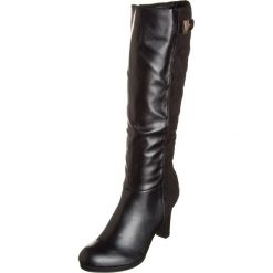 Buty zimowe damskie: Kozaki w kolorze czarnym