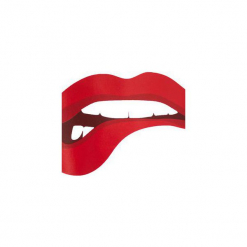 Bluza Red Lips Crop. Białe bluzy z nadrukiem damskie Harp Team, s, z bawełny, z krótkim rękawem, krótkie. Za 99,00 zł.