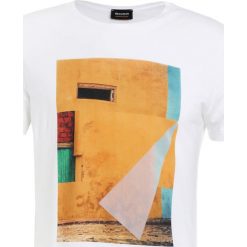 BOSS Orange TURBULENT Tshirt z nadrukiem white. Białe koszulki polo męskie BOSS Orange, xl, z nadrukiem, z bawełny. Za 249,00 zł.