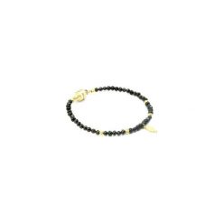 Bransoletka Spinel liść złoto. Czarne bransoletki damskie na nogę Brazi druse jewelry, złote. Za 200,00 zł.