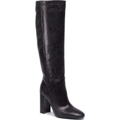 Kozaki TWINSET - Stivale 192TCP108 St.Pitone Antracite 03988. Szare kozaki damskie Twinset, ze skóry, bez obcasa, bez zapięcia. Za 1759,00 zł.
