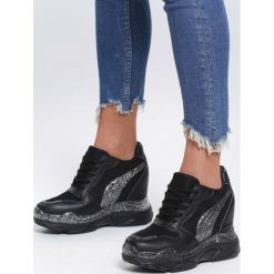 Czarne Sneakersy Praise. Czarne koturny damskie vices. Za 109,99 zł.