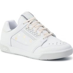 Buty adidas - Slamcourt W EF2085 Ftwwht/Crywht/Greone. Białe buty sportowe damskie Adidas, bez wzorów, ze skóry, sportowe. Za 379,00 zł.