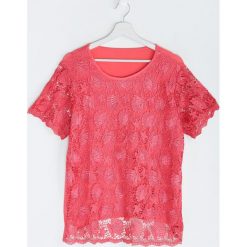 Bluzki damskie: Koralowa Bluzka Leader Lace