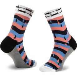 Skarpety Wysokie Unisex HAPPY SOCKS - ATMON27-3000 Kolorowy. Szare skarpetki damskie marki Happy Socks, bez wzorów, z elastanu. Za 59,90 zł.