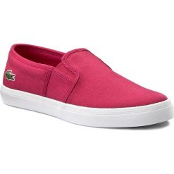 Tenisówki LACOSTE - Gazon 117 2 Caw 7-33CAW1051124 Pnk. Różowe półbuty damskie marki Lacoste, bez wzorów, z gumy, bez zapięcia. W wyprzedaży za 249,00 zł.