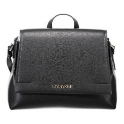 Torebka w kolorze czarnym - (S)30 x (W)22 x (G)10 cm. Czarne torebki klasyczne damskie Calvin Klein, w paski, ze skóry, na ramię, bez dodatków. W wyprzedaży za 519,95 zł.