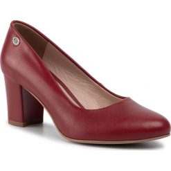 Półbuty BALDACCINI - 742500-T Cherie Red/E. Czerwone półbuty damskie Baldaccini, bez wzorów, ze skóry, eleganckie, bez obcasa, na obcasie, bez zapięcia. Za 259,00 zł.