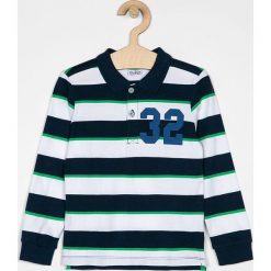 Blukids - Longsleeve dziecięcy 98-134 cm. Białe t-shirty chłopięce Blukids, z nadrukiem, z bawełny, z długim rękawem. W wyprzedaży za 29,90 zł.