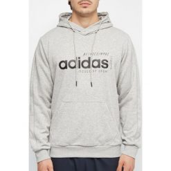 Bluza męska z kapturem adidas szare. Szare bluzy męskie Adidas, s, bez wzorów, z bawełny, z kapturem, bez rękawów, z kapturem. Za 199,90 zł.