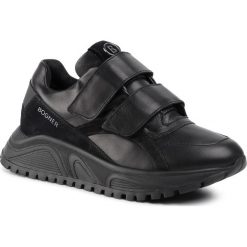Sneakersy BOGNER - New Malaga 1A 293-6665 Black 01. Czarne półbuty damskie Bogner, na co dzień, bez wzorów, ze skóry, bez obcasa, na płaskiej podeszwie, bez zapięcia. W wyprzedaży za 699,00 zł.