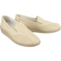 COMFORTABEL 941817-81 creme, Połbuty damskie. Pomarańczowe półbuty damskie Comfortabel, bez wzorów, ze skóry, bez obcasa, bez zapięcia. Za 279,90 zł.