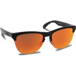 Okulary przeciwsłoneczne OAKLEY - Frogskins Lite OO9374-0463 Matte Black/Prizm Ruby. Brązowe okulary przeciwsłoneczne damskie aviatory Oakley. W wyprzedaży za 449,00 zł.
