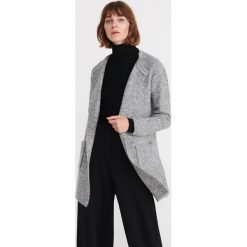 Sweter bez zapiecia - Jasny szary. Szare swetry damskie Reserved, s, bez wzorów, bez rękawów, bez kaptura. Za 139,99 zł.