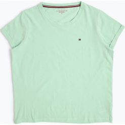 Tommy Hilfiger - T-shirt damski, zielony. Zielone t-shirty damskie TOMMY HILFIGER, xs, bez wzorów, z bawełny, bez kołnierzyka. Za 99,95 zł.