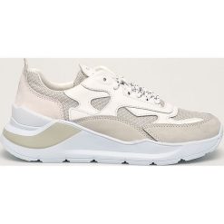 D.A.T.E. - Buty Fuga Lurex. Białe buty sportowe damskie D.A.T.E., bez wzorów, ze skóry, sportowe. W wyprzedaży za 629,90 zł.