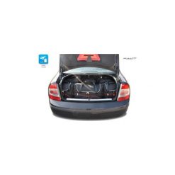 SKODA SUPERB SEDAN, 2001-2008 TORBY DO BAGAŻNIKA 6 SZT KJUST - 7037015. Torby podróżne KJUST, bez wzorów, z kauczuku, klasyczne. Za 1369,00 zł.