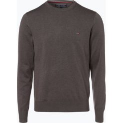 Swetry klasyczne męskie: Tommy Hilfiger – Sweter męski z dodatkiem jedwabiu, szary