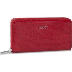 Duży Portfel Damski LIU JO - Xl Zip Around AA0174 E0084 Ciliegia 91862. Czerwone portfele damskie Liu Jo, bez wzorów, ze skóry ekologicznej. Za 299,00 zł.