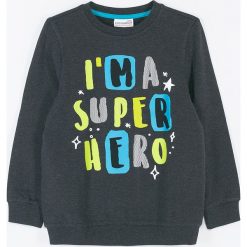 Coccodrillo - Bluza dziecięca 92-122 cm. Szare bluzy chłopięce COCCODRILLO, z nadrukiem, z dzianiny, bez rękawów, bez kaptura. Za 65,90 zł.