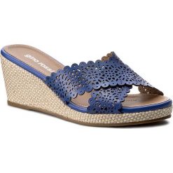 Espadryle GINO ROSSI - Awena DL889M-TWO-BG00-5300-0 55. Niebieskie espadryle damskie Gino Rossi, bez wzorów, ze skóry, bez obcasa, na obcasie. W wyprzedaży za 179,00 zł.
