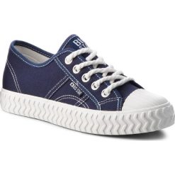 Trampki BIG STAR - AA274A025 Navy. Niebieskie półbuty damskie BIG STAR, bez wzorów, z gumy, bez zapięcia. W wyprzedaży za 99,00 zł.