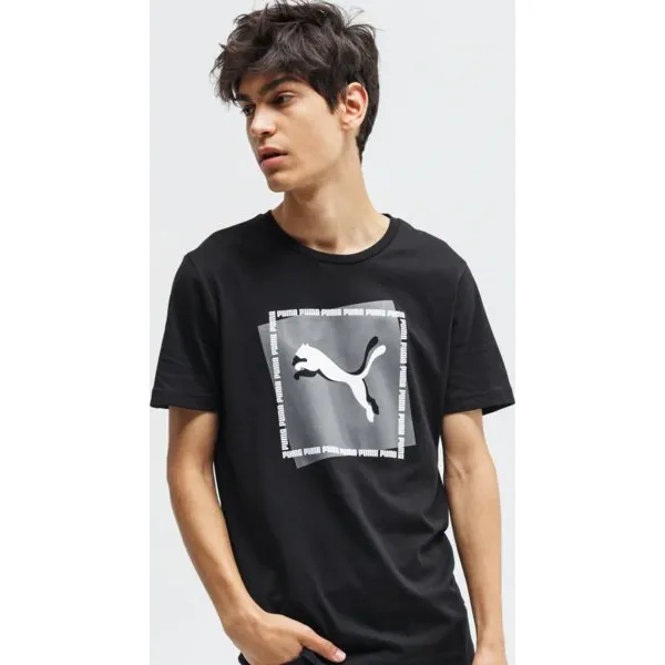 Puma Koszulka Ss Cat Brand Graphic , czarny, rozmiar S. Czarne koszulki męskie Puma, s, bez wzorów, z bawełny, klasyczne, bez kołnierzyka, z krótkim rękawem, krótkie. Za 89,99 zł.