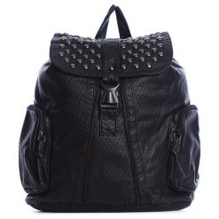 Czarny Plecak Mainstay. Czarne plecaki damskie Born2be, z aplikacjami. Za 49,99 zł.